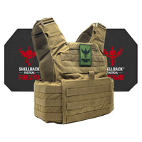 Thumbnail for A Shellback Tactical Skirmish Active Shooter Kit with Level IV 4S17 Plates plate carrier with the word shieldback on it.