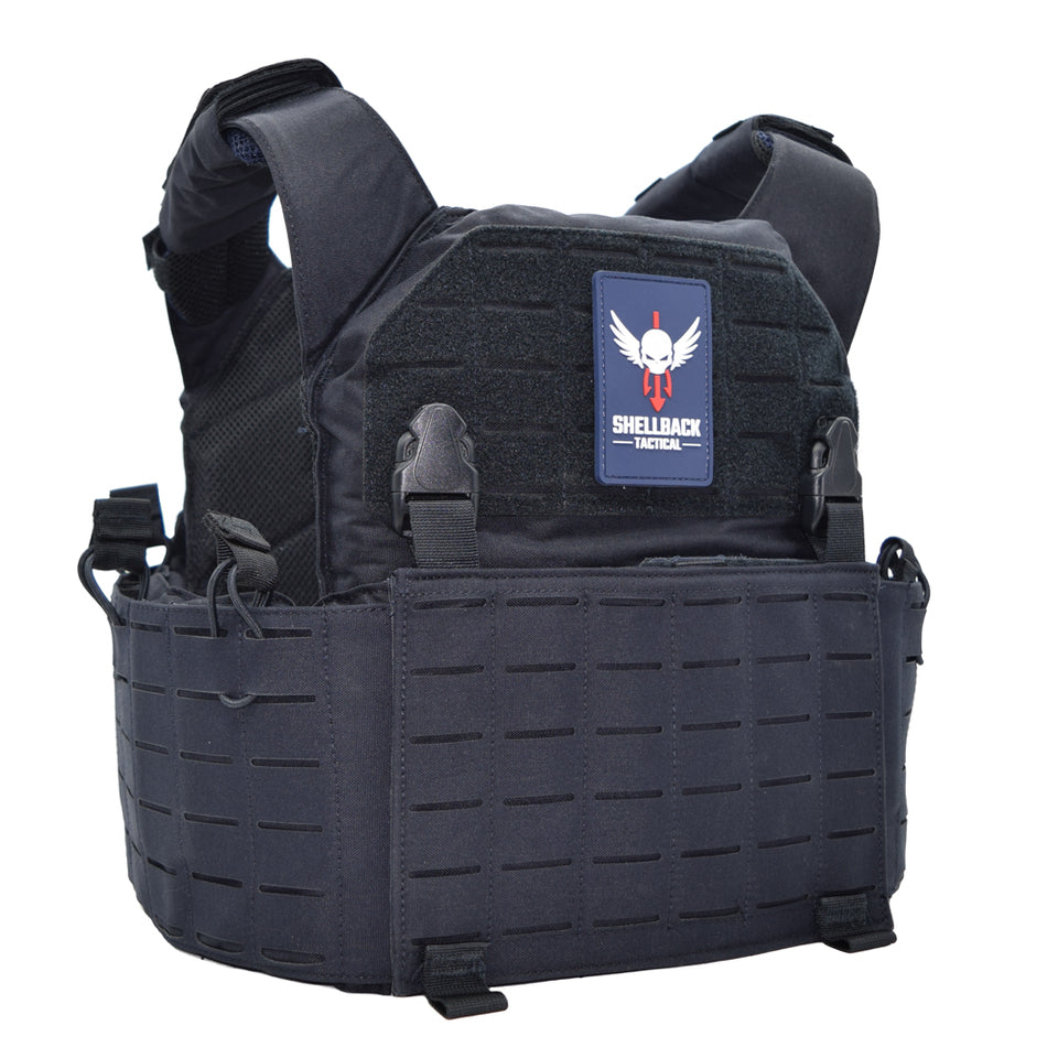 A Shellback Tactical Rampage 2.0 Plate Carrier with an eagle on it.