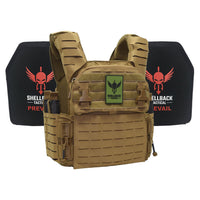 Thumbnail for A close up of a Shellback Tactical Banshee Elite 3.0 Active Shooter Kit with Level IV 1155 Plates vest.