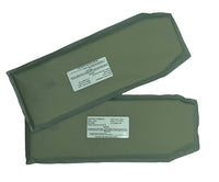 Thumbnail for A pair of Shellback Tactical Banshee 3.0 Level IIIA Model CLCIIIA Soft Armor Cummerbund Insert - Set of 2 gray plastic bags on a white background.
