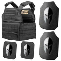 Thumbnail for AR550 Body Armor Shooters Cut and Spartan Plate Carrier Entry Level Package