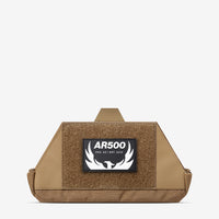 Thumbnail for A tan AR500 Armor Admin Pouch with the word arbo on it.