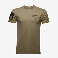 Thumbnail for A AR500 Armor T-shirt with an american flag on it.