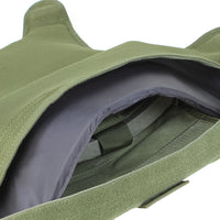 Thumbnail for Close-up view of an open green tactical backpack showing the inner compartment and zippers, similar in design to a Spartan Armor Systems Condor Defender Plate Carrier.