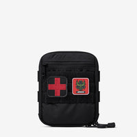 Thumbnail for A black pouch with the AR500 Armor Individual First Aid Kit (IFAK) on it.