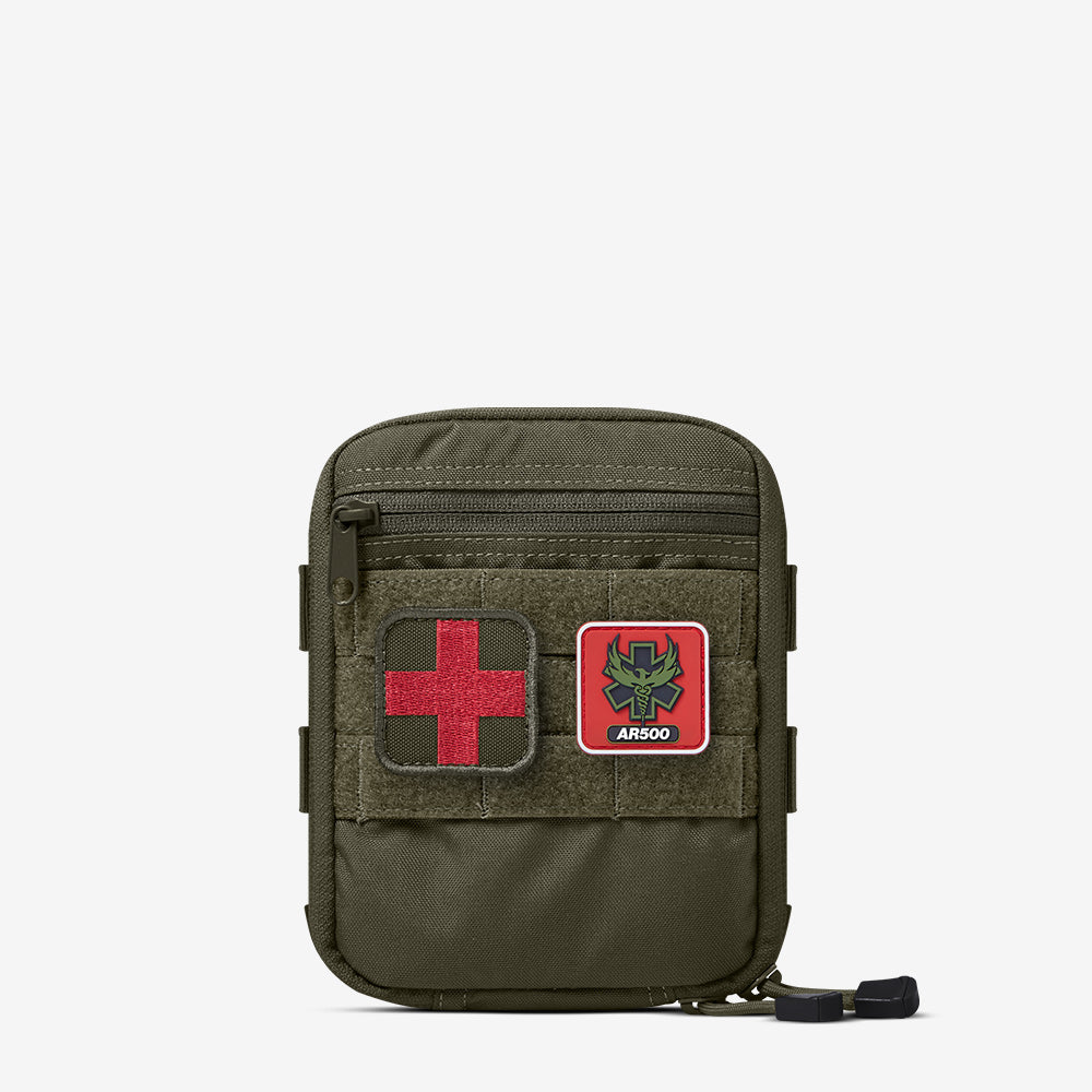 A small pouch with the AR500 Armor logo on it.
