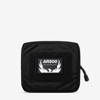Thumbnail for A black pouch with the AR500 Armor General Purpose Pouch-Black logo on it.