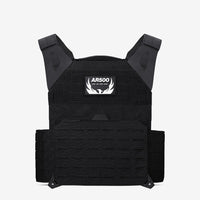 Thumbnail for A black AR500 Armor AR Invictus Plate Carrier with the word arbo on it.