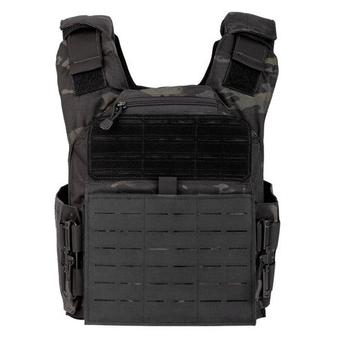 Leonidas Legend XL Black Multicam Plate Carrier and AR550 Level III+ NIJ Certified