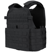 Thumbnail for A Caliber Armor AR550 Level III+ Body Armor /w PolyShield and Condor MOPC - Shooters Cut - PolyShield plate carrier on a white background.