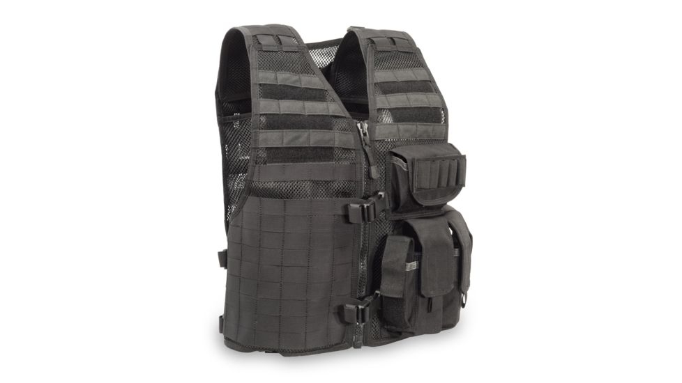 An Elite Survival Systems MVP Ammo Adapt Tactical Vest with multiple compartments.