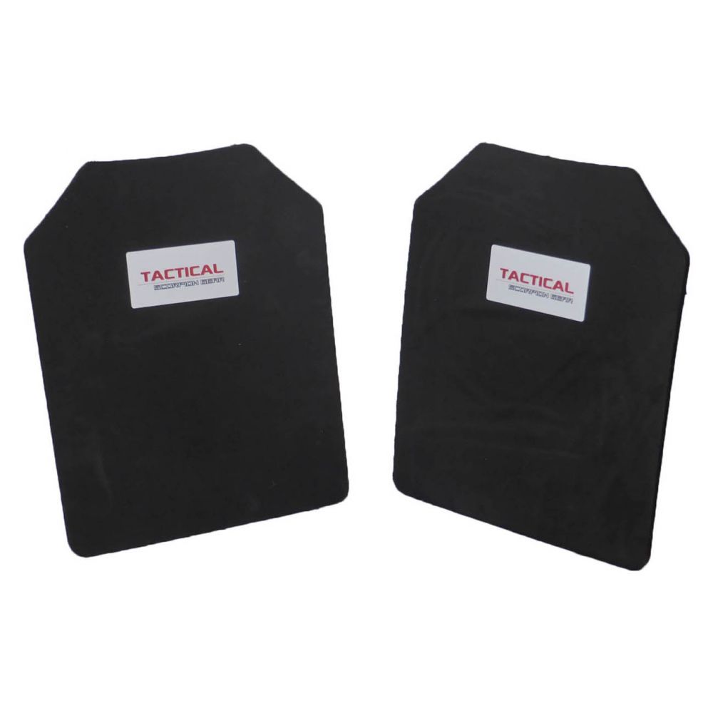 A pair of Tactical Scorpion Gear Trauma Pad Set (Pair 11 x 14 Pads) set on a white background.