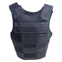 Thumbnail for A sleek, Tactical Scorpion Gear TSG-04 Level IIIA Concealable Armor Vest showcasing impeccable American craftsmanship. This black body armor vest guarantees Level IIIA compliance and is captured against a clean white background.