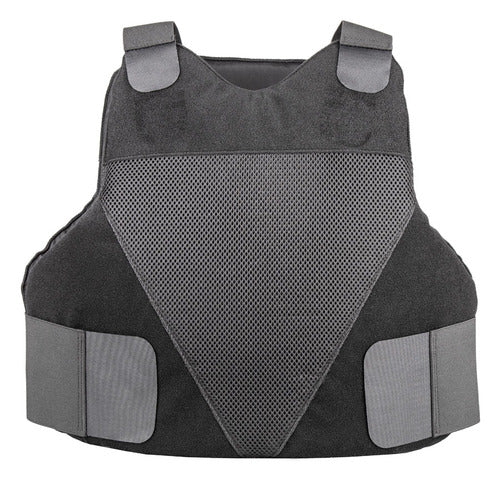 An image of a Spartan Armor Systems Concealable IIIA Certified Wraparound Vest in black and gray.