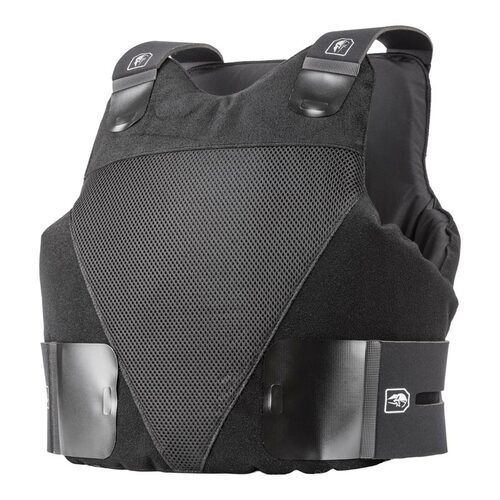 A Spartan Armor Systems Concealable IIIA Certified Wraparound Vest with two straps on it.